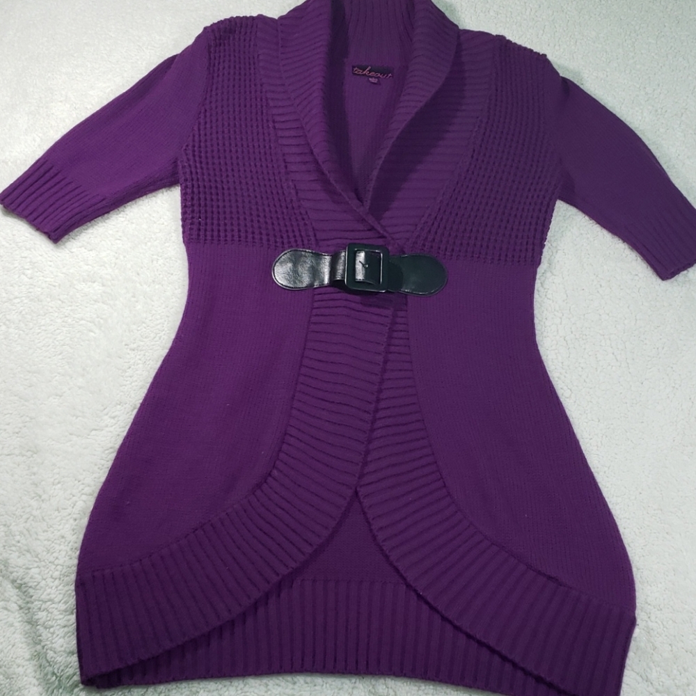 3💝 for $25 Takeout Purple Cardigan - Picture 2 of 6